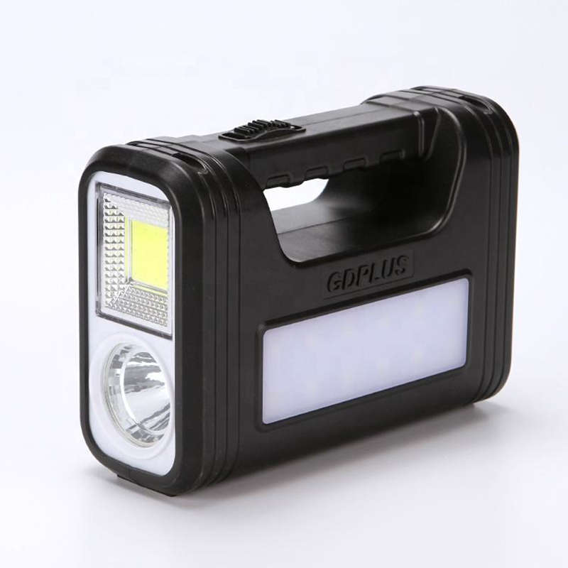 LED 3 Emergency Light Portable Battery Kit Solar Panel