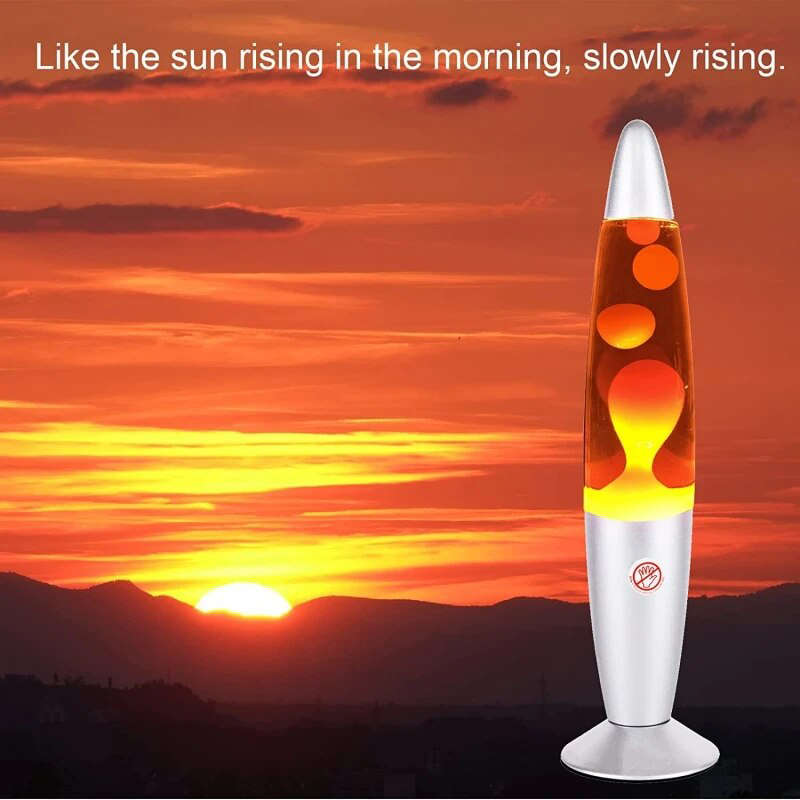 Personalized Colored Lava Lamp Aluminum Base Small Lava Lamp
