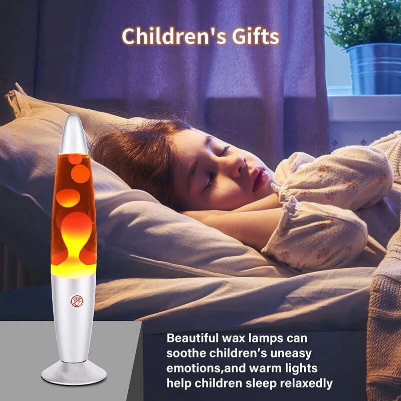 Personalized Colored Lava Lamp Aluminum Base Small Lava Lamp