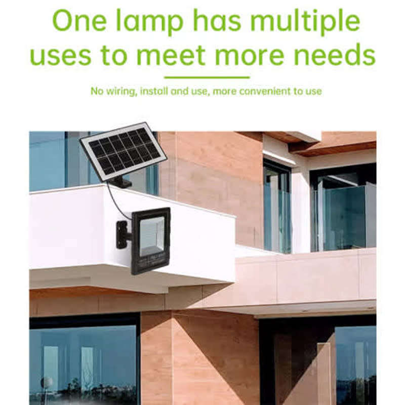 LED Solar Flood Light Outdoor Waterproof IP67 with Remote Control 40W
