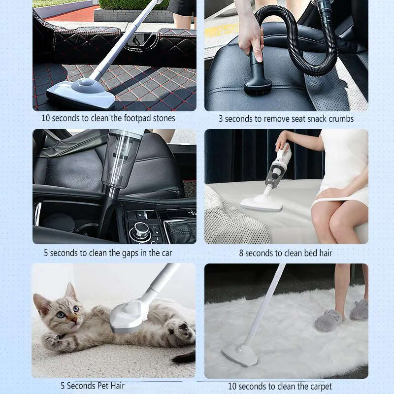 Mini Vacuum Cleaner Cordless Automatic Vacuum Cleaner Mopping Home Car Usec
