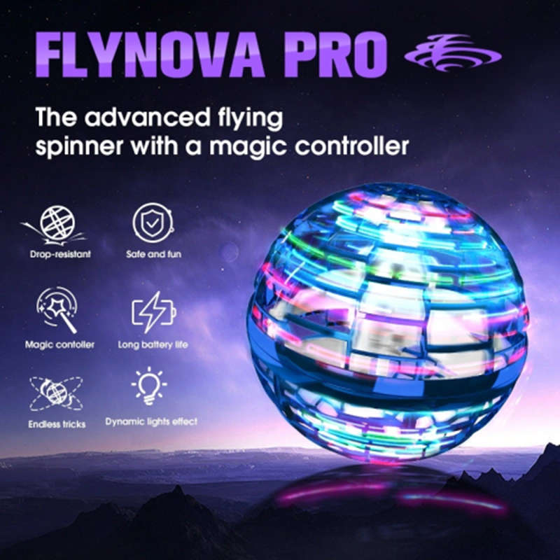 3 Color Mini Flying Ball Toy Ball Belt 360 Flying Hover UFO