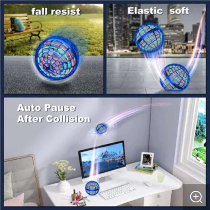 3 Color Mini Flying Ball Toy Ball Belt 360 Flying Hover UFO