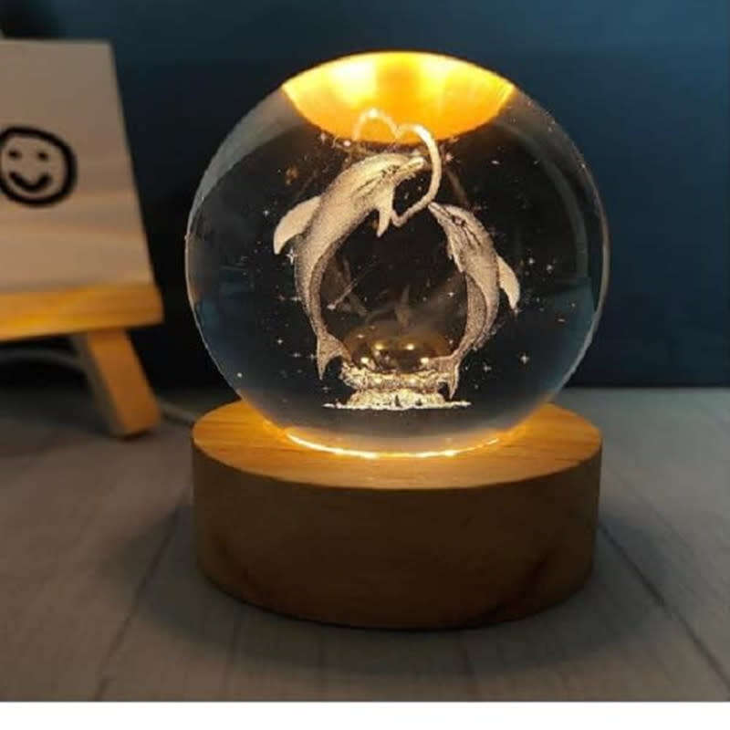 LED Crystal Ball Night Light With Exquisite Design  Elegant Appearance And Perfect Visual Effect