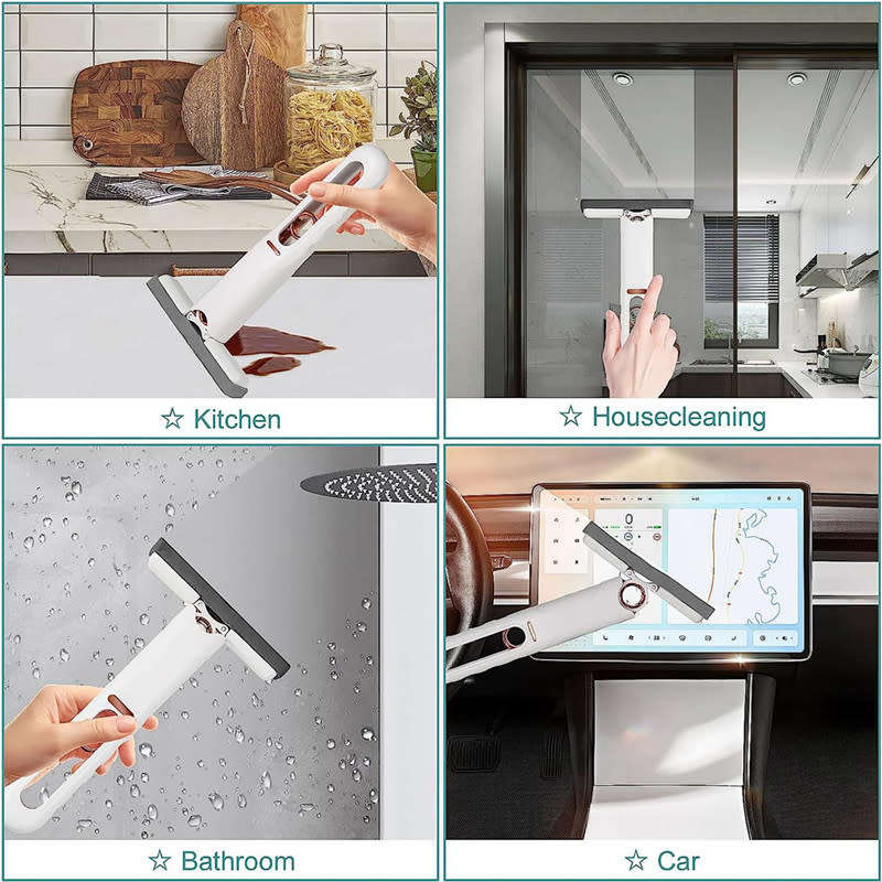 Portable Mini Multifunctional Squeeze Mop For Cleaning Floors Glass Kitchen Bathroom Car