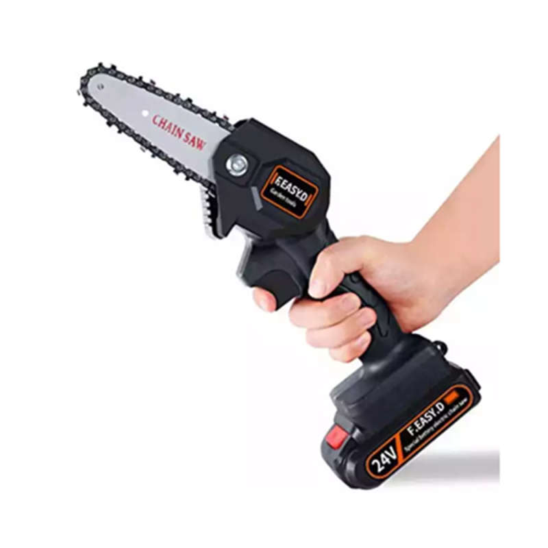 Portable Mini Chainsaw Powered By Rechargeable Lithium Battery 24V