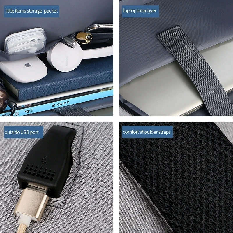 Laptop Backpack with External Charging USB Port 15 Inch Business Travel Casual Backpack