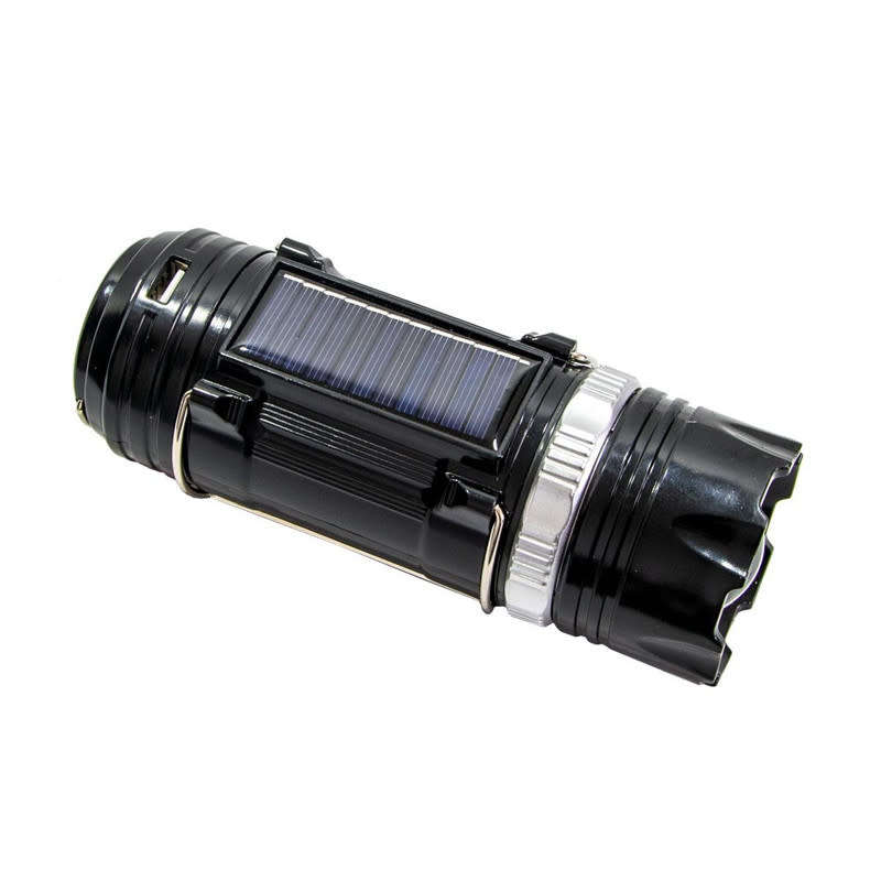 LED Solar Rechargeable Multifunctional Camping Flashlight Lantern