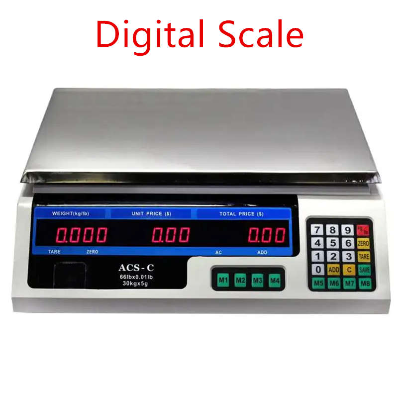 Digital Weight Scale 40kg With Price Display
