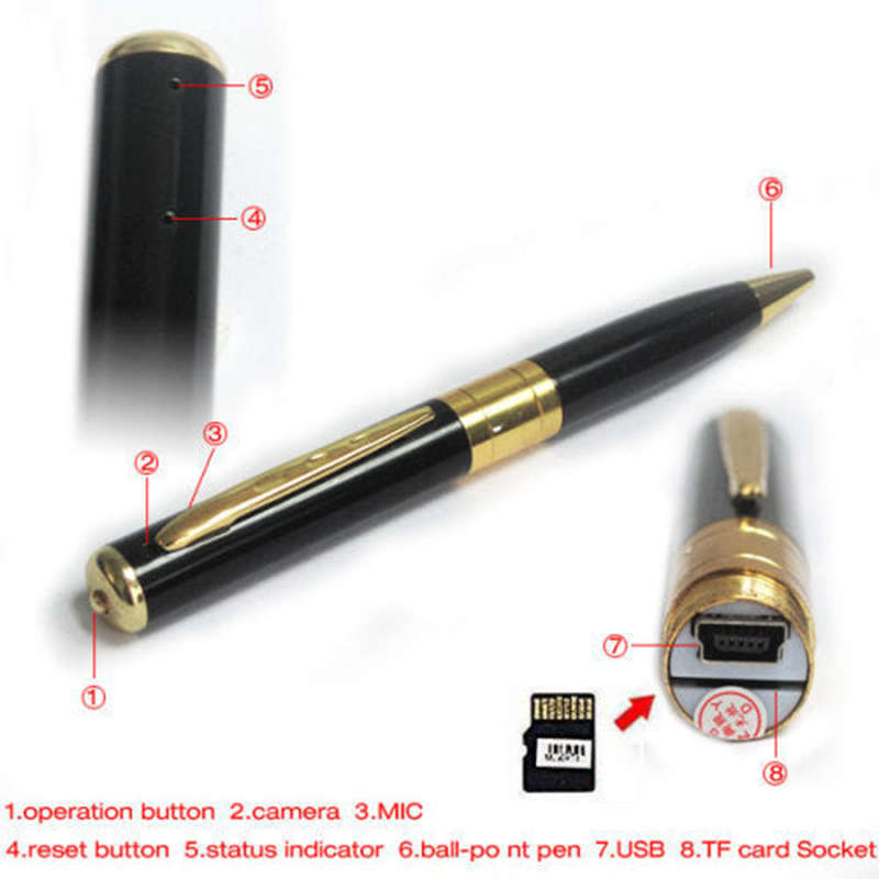 Portable Spy Pen Design Hidden Camera