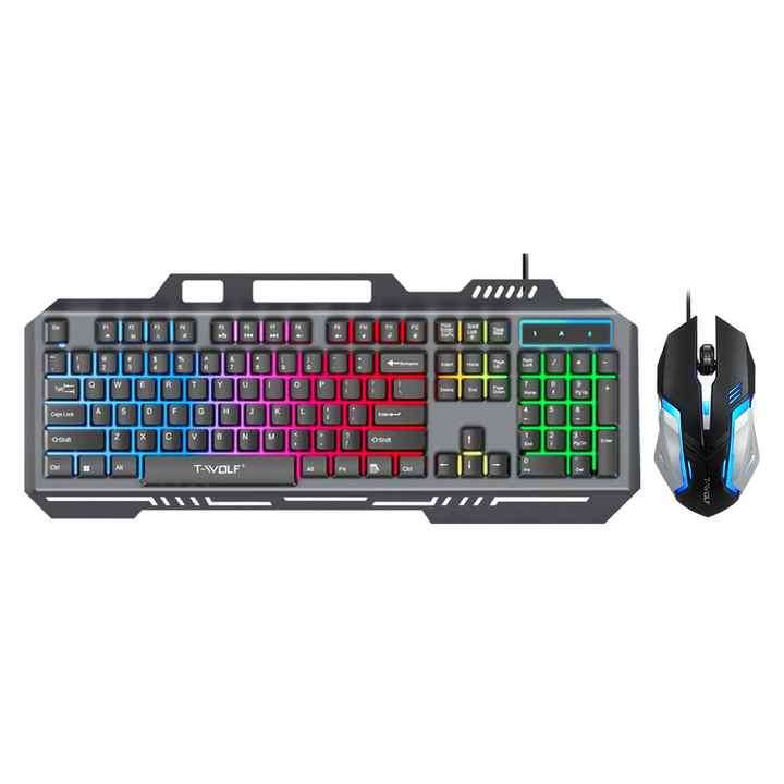 Portable Wired Keyboard And Mouse 2-In-1 Combination