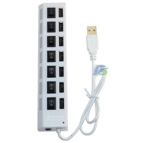 Portable Usb 2.0 Hub 7 Ports With 7 Power Switches