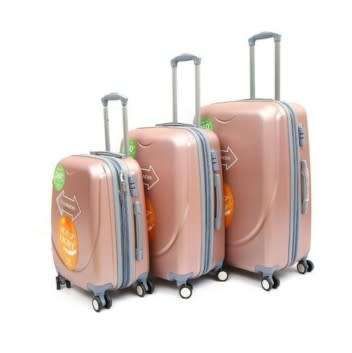 Portable 3-Piece Travel Suitcase Trolley Case (Random Color)