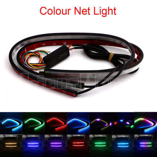 Portable 7-Color Rgb Automotive Led Light Strip Ranger Neon Mesh Light For Under Hood Grille