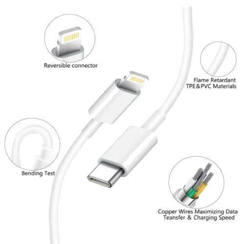 Portable Usb-C Iphone Charger Cable