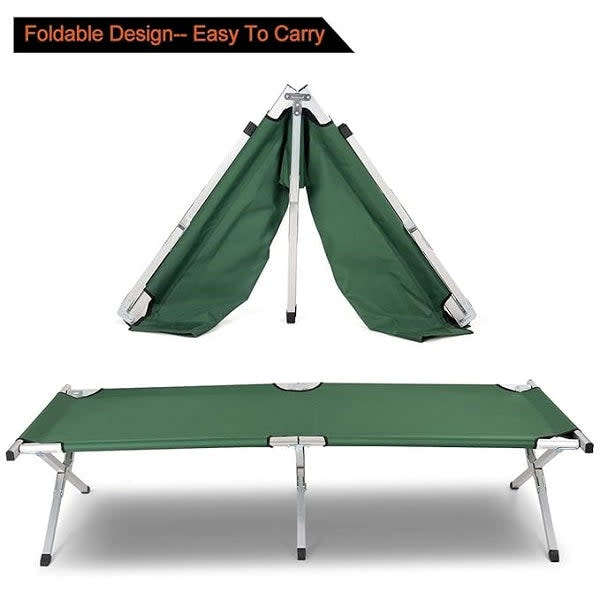 Durable And Portable Aluminum Alloy Camping Folding Bed