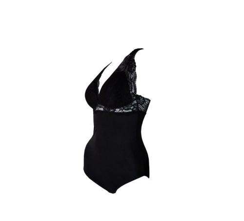 Silky Instant Slim Lace Lingerie - Black XL