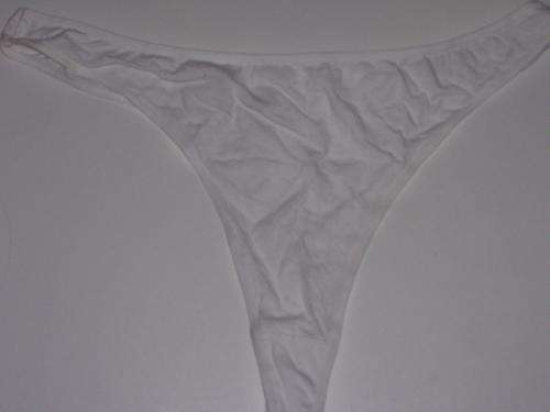 3x white thong