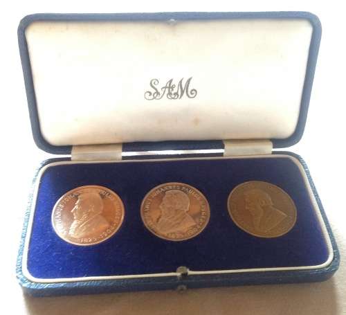 Set of 3 Paul Kruger coins