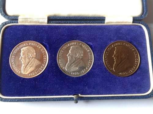 Set of 3 Paul Kruger coins