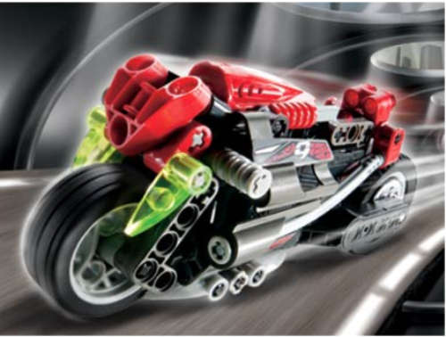 Motorcycle Explorer - With Pull Back Motor (100% Lego compatible!!!) LOCAL STOCK