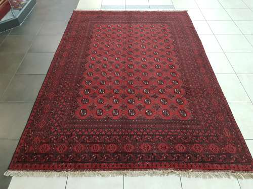 FINE QUALITY RED AFGHAN PERSIAN CAPRET 300x200 cm