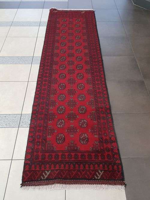 RED AFGHAN PERSIAN CARPET SIZE 300 X 80