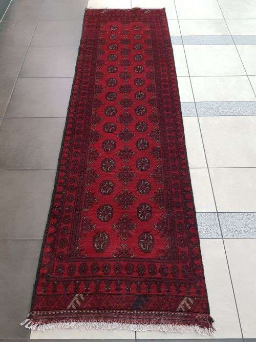 RED AFGHAN PERSIAN CARPET SIZE 300 X 80
