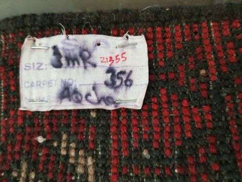 RED AFGHAN PERSIAN CARPET SIZE 300 X 80