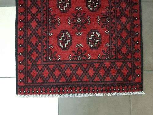 RED AFGHAN PERSIAN CARPET SIZE 120 x 80 cm