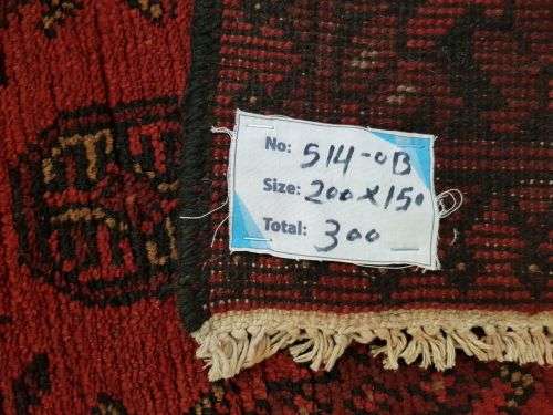 BEAUTIFUL RED AFGHAN RUNNER 200 X 150 CM