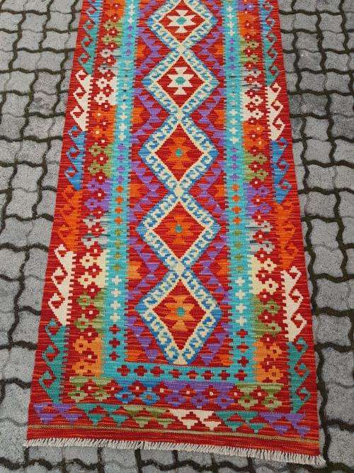 Stunning Afghan Choubi Kilim 405 x 81 cm