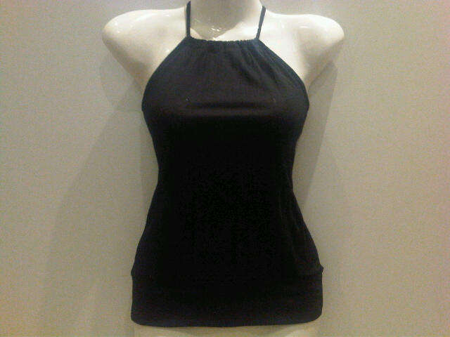 Black halter top Size XS