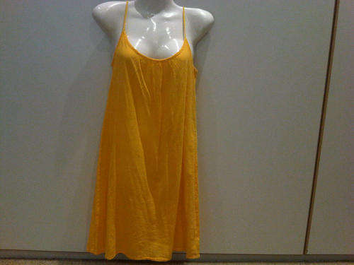 Stunning yellow cotton summer dress, size XS