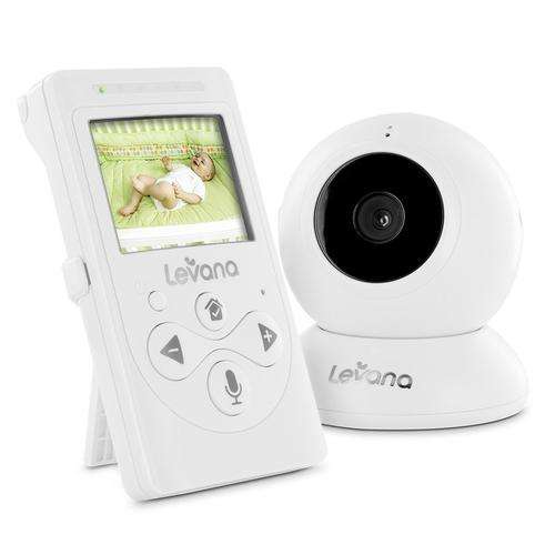Levana Lila Digital Baby Video Monitor with Night Vision and Talk to Baby Intercom 32000 (White)