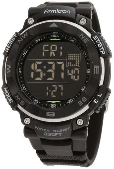 Armitron Sport Men's 40/8254BLK Black Digital Chronograph Watch