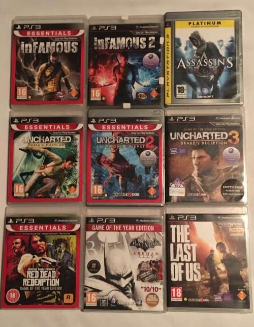 PS3 Slim (4th generation - 2010) 160GB  + PS3 move, 23 games included