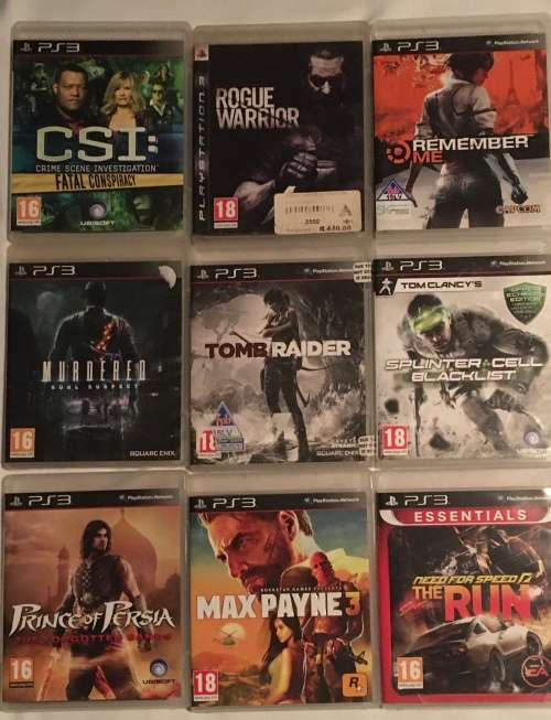 PS3 Slim (4th generation - 2010) 160GB  + PS3 move, 23 games included
