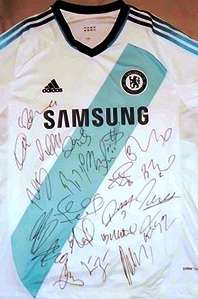 CHELSEA SQUAD SIGNED SHIRT WITH COA
