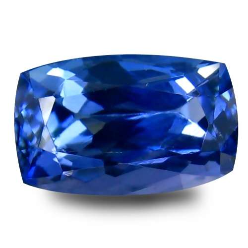 CERTIFIED 2.84CT CUSHION CUT NATURAL TANZANITE - A MASTERPIECE