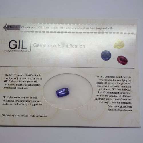 CERTIFIED 2.84CT CUSHION CUT NATURAL TANZANITE - A MASTERPIECE
