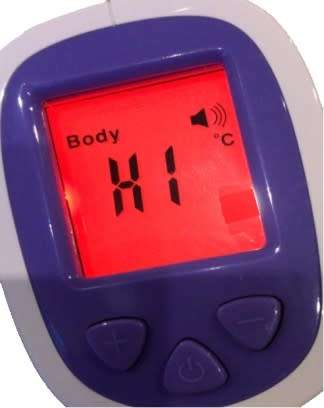 Color Alert Infra-red Forehead Thermometer - FDA Appproved