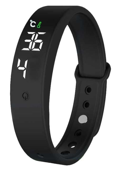 Kids Watch with Thermometer - Black