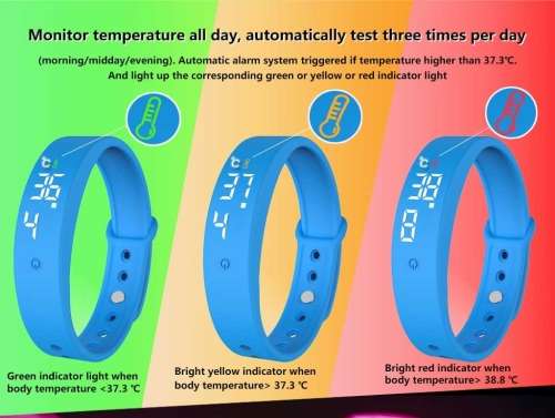 Kids Watch with Thermometer - Black