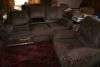 Brown Suede Reclining Lounge Suites