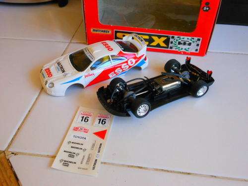 SCX --TOYOTA CELLICA GT BODY AND CHASSIS FOR SPARES