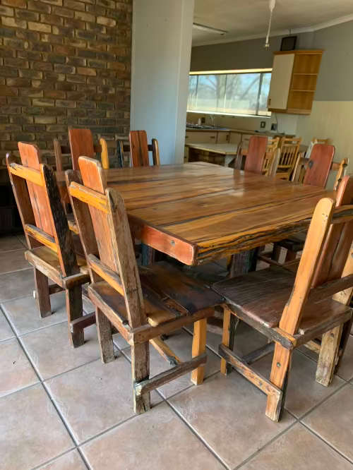 Solid Sleeper Dining Set - 8 Seater