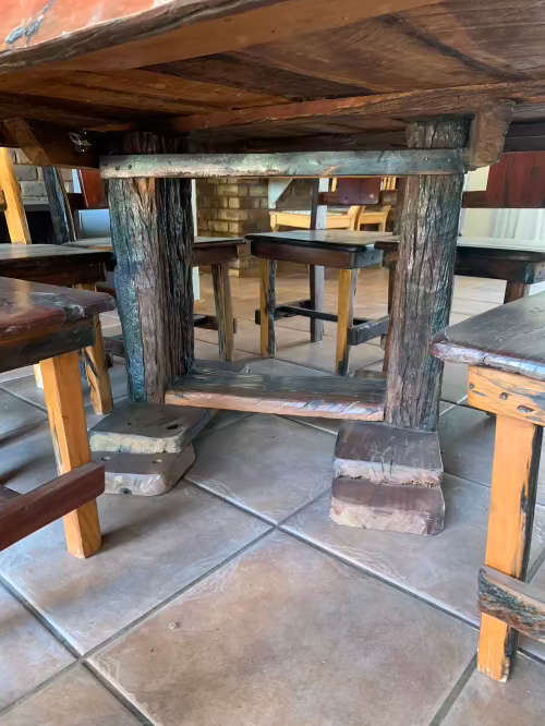 Solid Sleeper Dining Set - 8 Seater