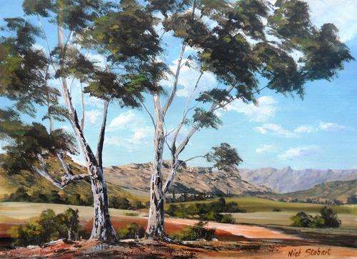 ' THE GUM TREE SERIES ' Original signed acrylic by Nick Stobart.