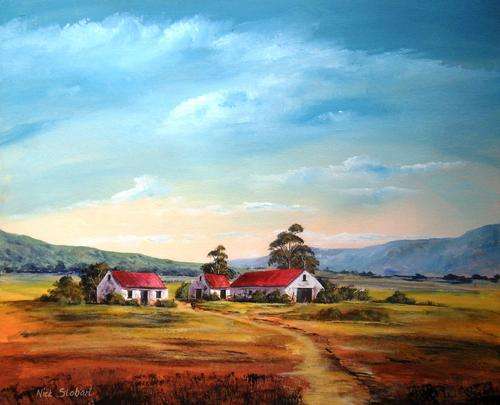 ' THE COUNTRY LIFE SERIES ' Original signed acrylic by Nick Stobart